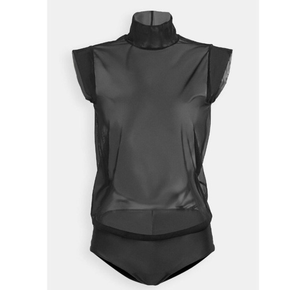 Wolford Tops - NWT Wolford Tulle Body  Black Color  Size Large 79156 - 25